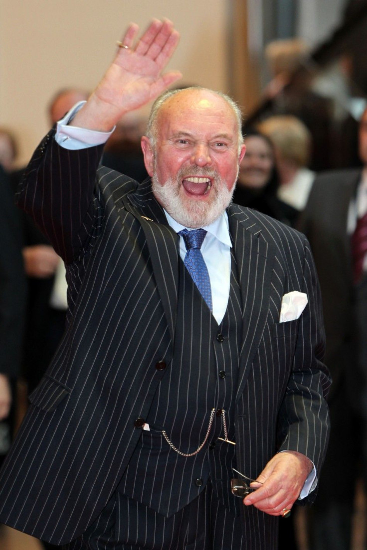 Senator David Norris arrives at the Convention Centre during the visit of Queen Elizabeth in Dublin