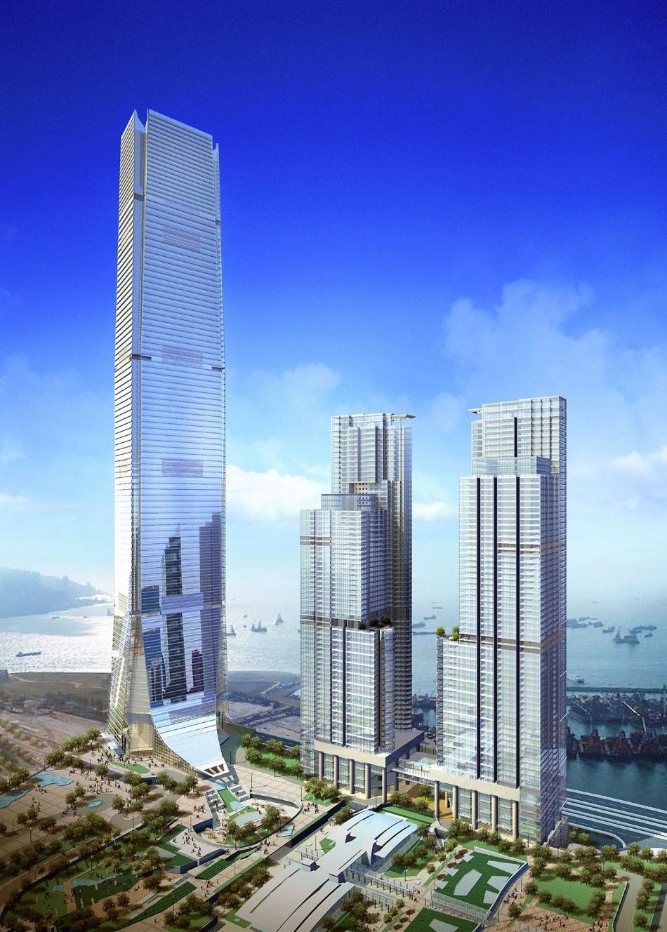 An artist039s impression of the International Commerce Centre in Hong Kong.