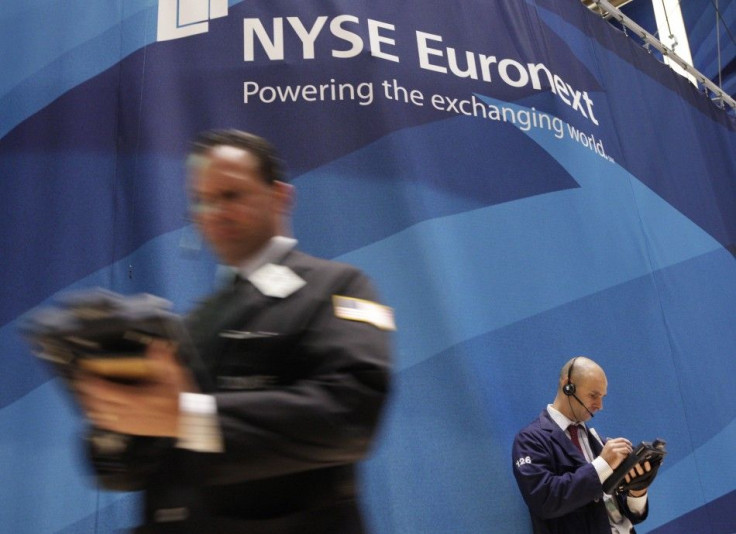 A Trader works on the floor of the New York Stock Exchange