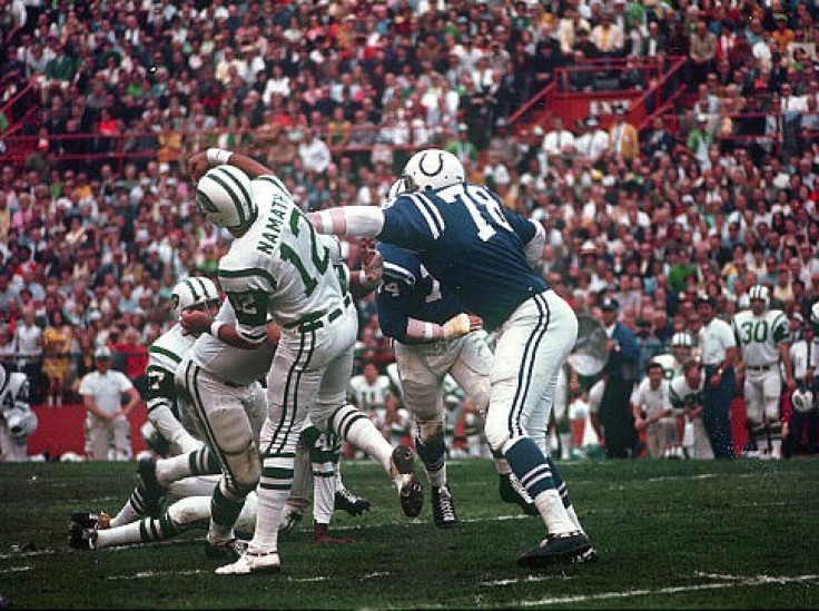 Bubba Smith and Jose Namath in Super Bowl III