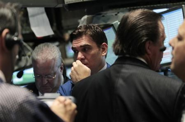 Traders work on the floor of the New York Stock Exchange