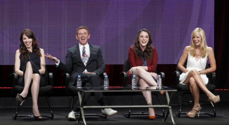 Cast of &#039;2 Broke Girls&#039; at the CBS Television Network&#039;s 2011 Summer Television Critics Association Press Tour in Beverly Hills