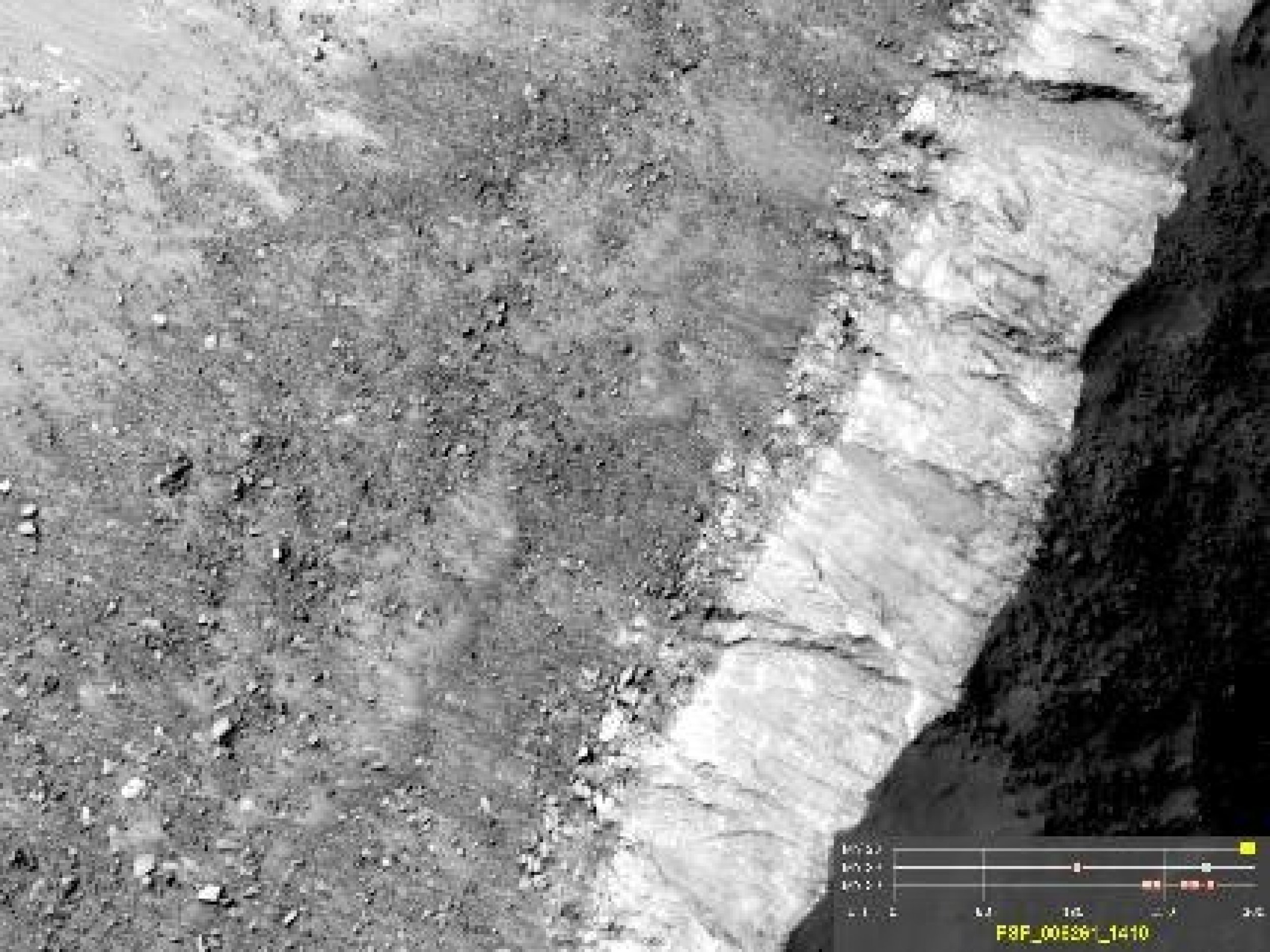 Warm-Season Flows on Steep Slope in Slope in Terra Cimmeria Eight-Image Sequence