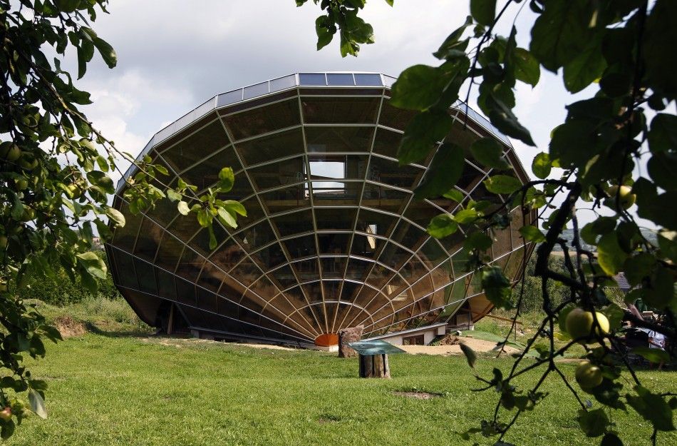 The Heliodome, a bioclimatic solar house is seen in Cosswiller in the Alsacian countryside near Strasbourg, Eastern France