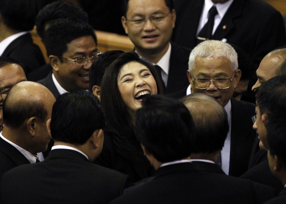 Thailand039s new Prime Minister Yingluck Shinawatra of the Puea Thai Party