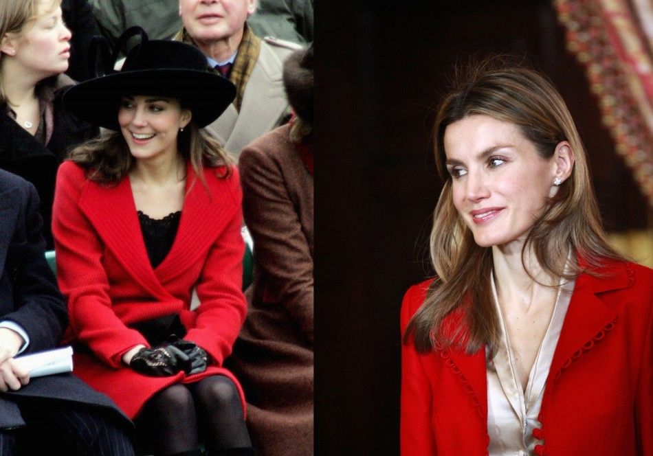 Royals in Red Princess Letizia vs. Catherine Middleton