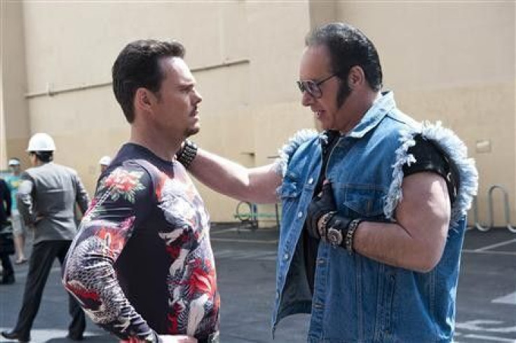 Actors Kevin Dillon (L) and Andrew Dice Clay are shown in a scene from HBO&#039;s &quot;Entourage&quot; in this undated publicity photo