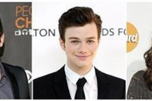 Actors Cory Monteith (L), Chris Colfer (C) and Lea Michele are seen in this July 14, 2011 combination photo.