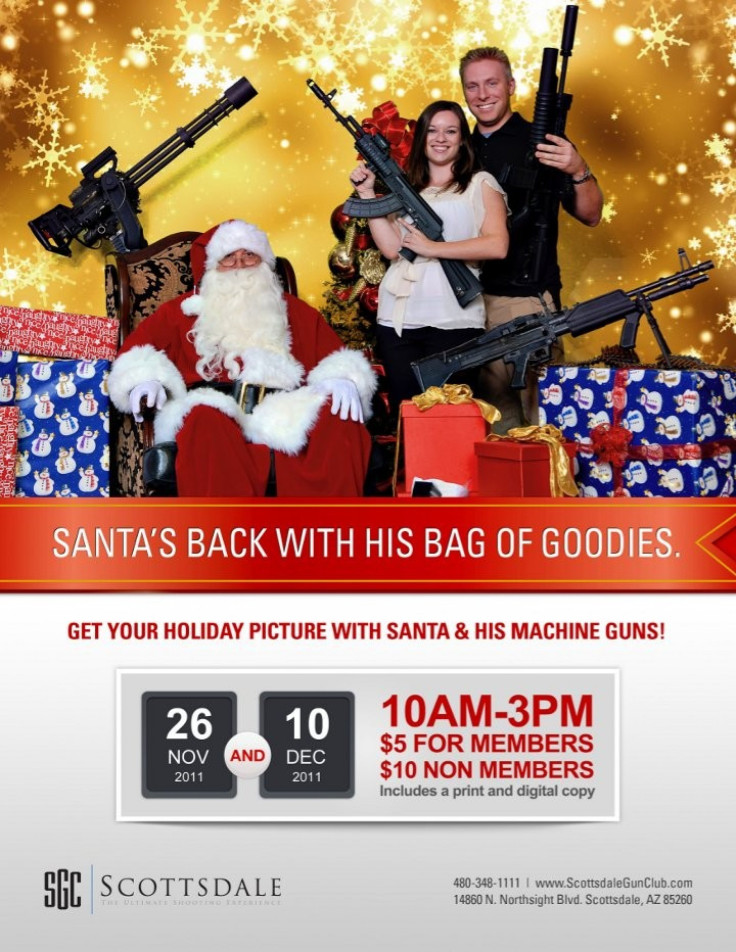 Santa and his machine guns