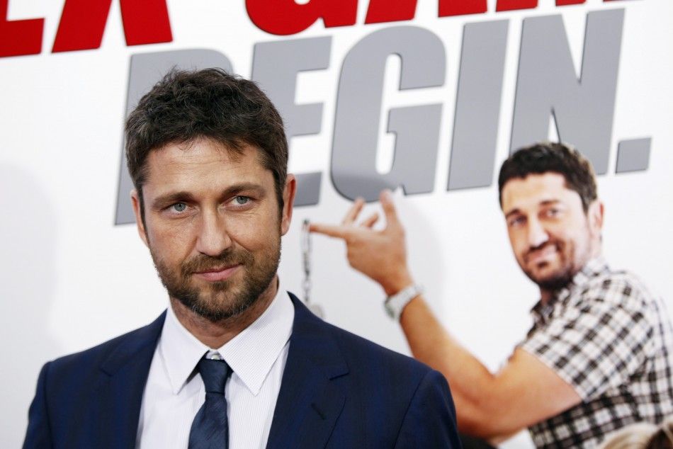 Cast member Gerard Butler arrives for the premiere of the film The Bounty Hunter in New York