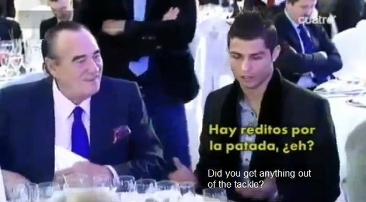 Cristiano Ronaldo (R) at the AS Awards