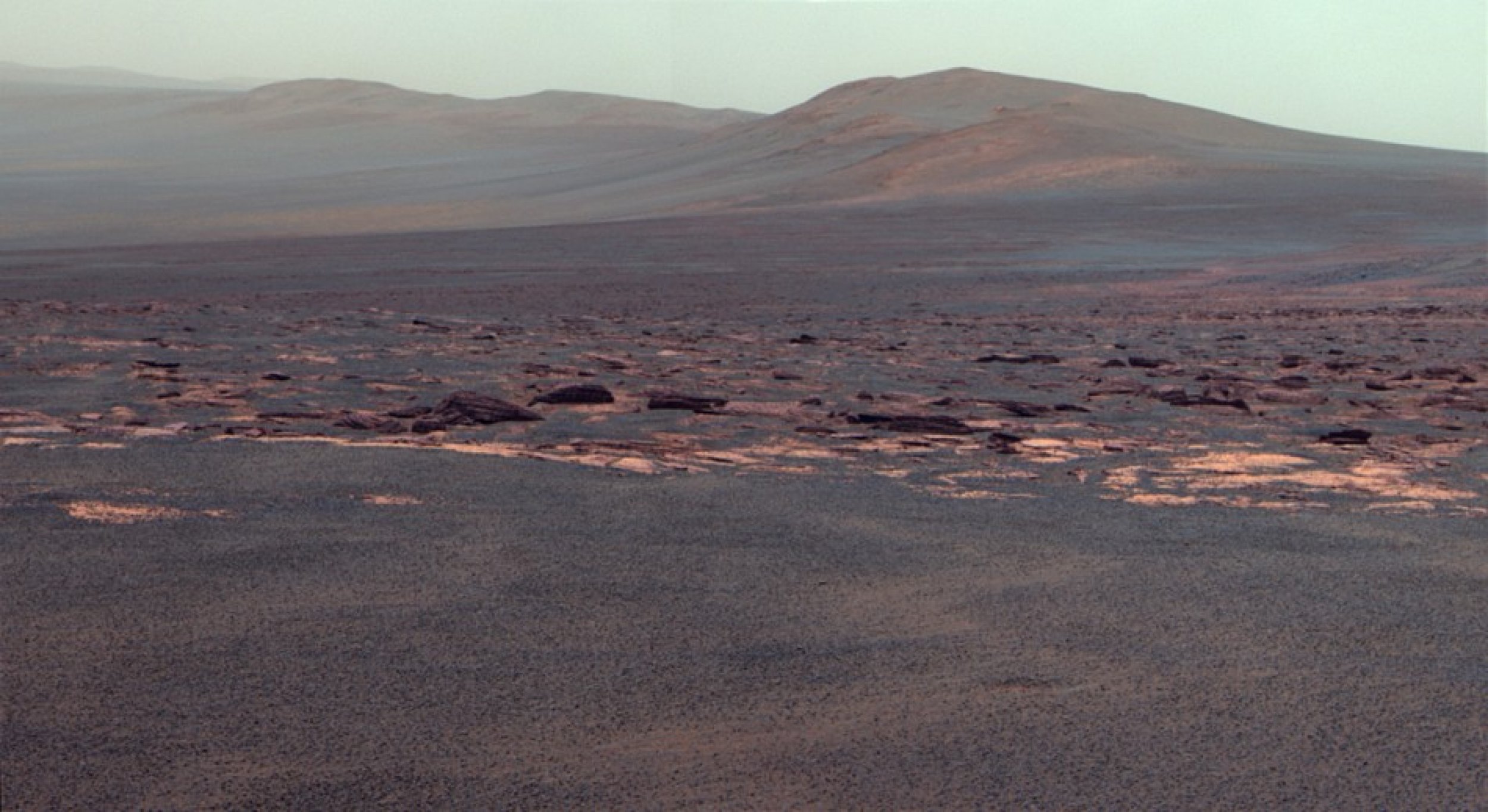 West Rim of Endeavour Crater on Mars