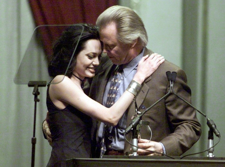 Angelina Jolie with father, Jon Voight
