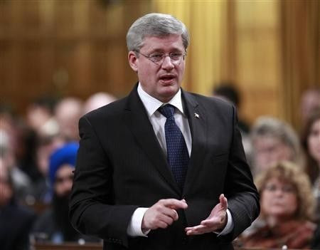 Harper welcomes Q3 GDP, concerned about Europe