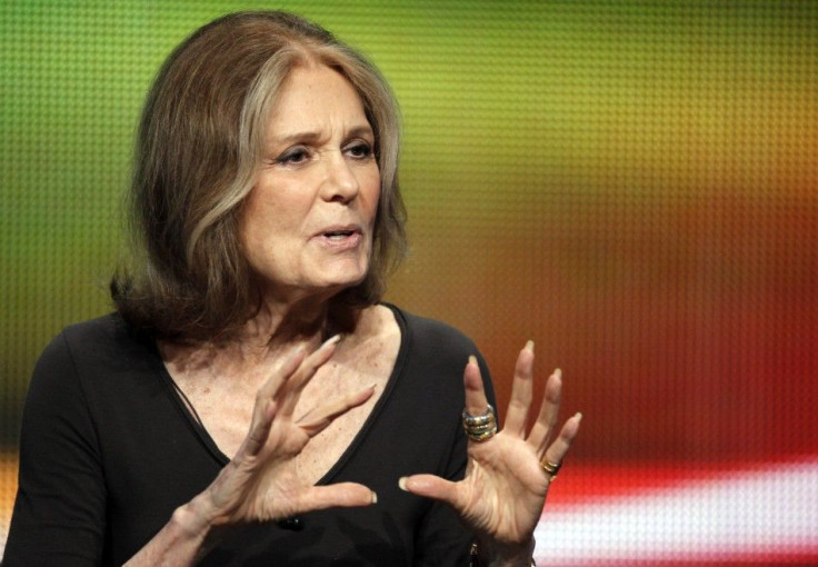 Writer and activist Gloria Steinem speaks during a session about a documentary on her life 'Gloria In Her Own Words' during the HBO session at the 2011 Summer Television Critics Association Cable Press Tour in Beverly Hills