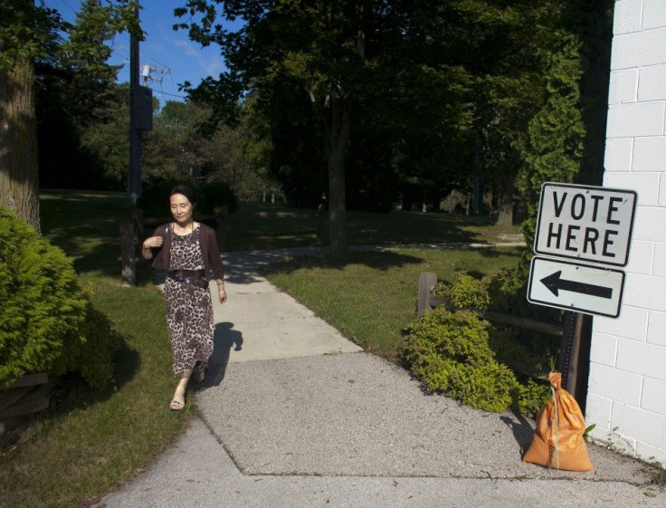 Voters take to the polls as Wisconsin holds the nation&#039;s largest ever recall elections in River Hills