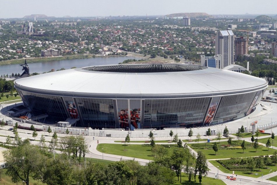 An Aerial View of the New Donbass Arena