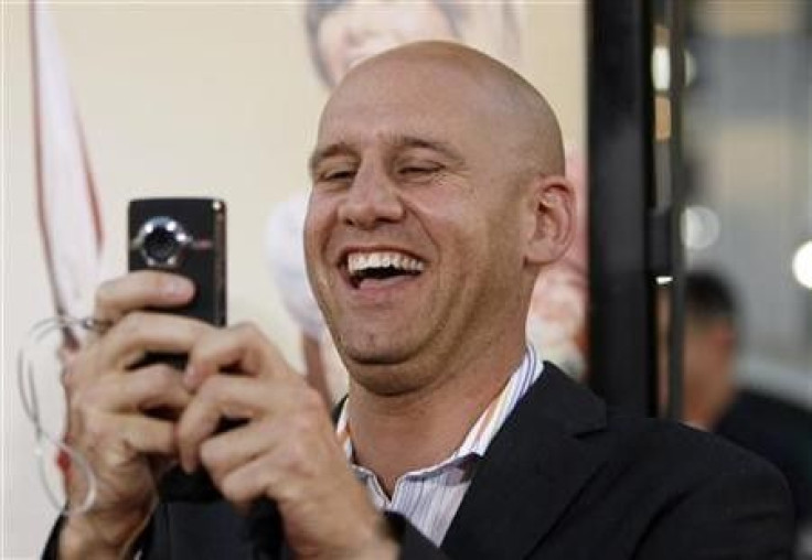 Director Phil Traill records video at the premiere of his movie &#039;&#039;All About Steve&#039;&#039; at the Mann Chinese theatre in Hollywood, California