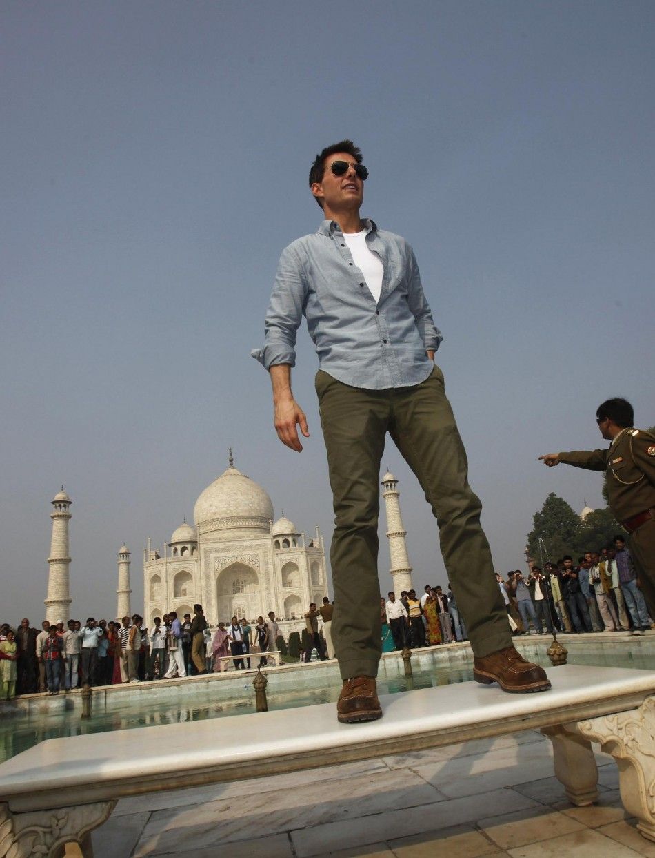 Tom Cruise at the Taj Mahal