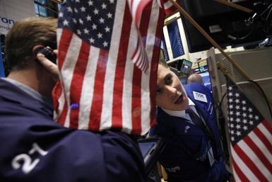 Specialist Joseph Mastrolia works on the floor of the New York Stock Exchange