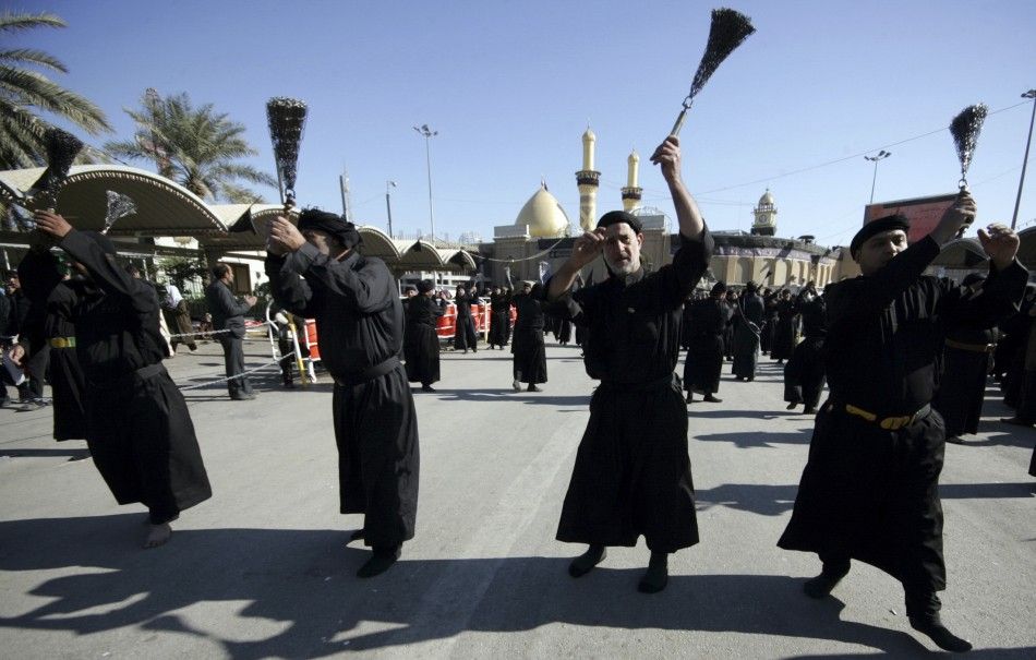 Shia Muslims Practice Self-Flagellation and Walk on Fire Prior to Ashura 