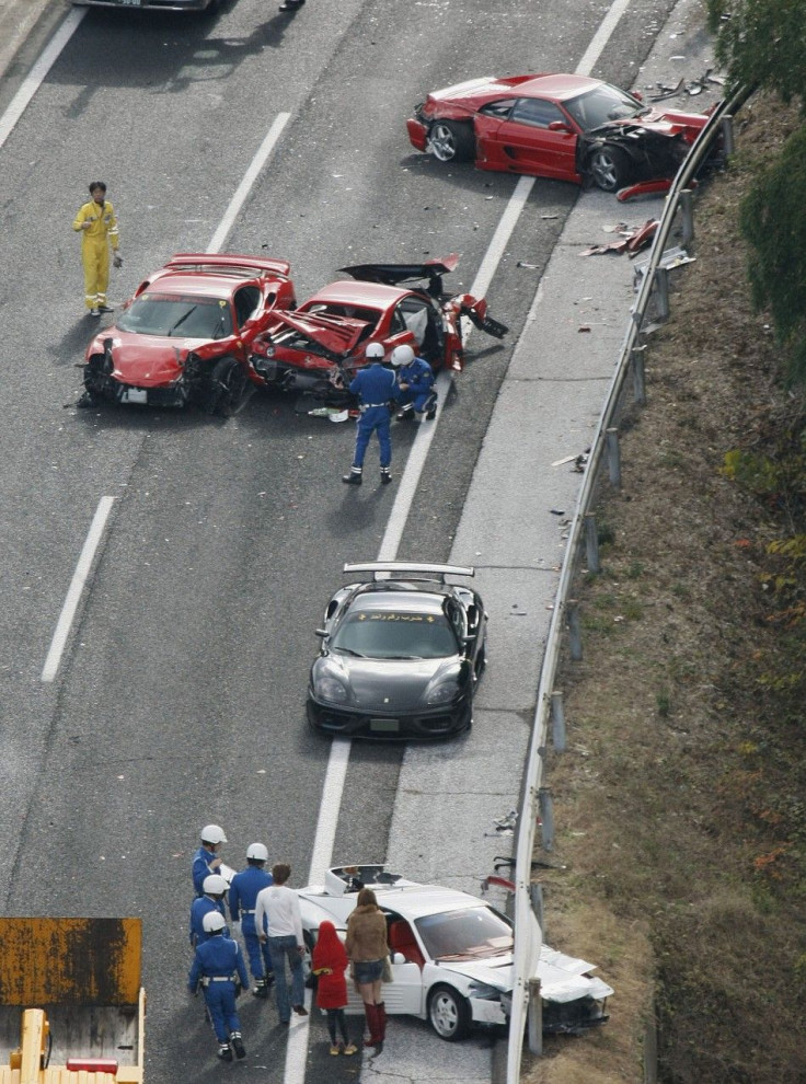 Ferrari crash
