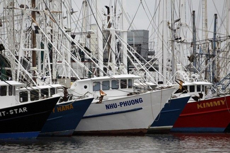 Shrimp boats are seen docked at a marina in Venice, Louisiana May 3, 2010. 