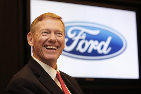 Ford Motor Co President and CEO Alan Mulally smiles during an interview in Bangkok