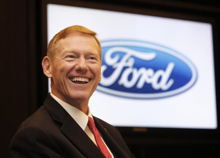 Ford Motor Co President and CEO Alan Mulally smiles during an interview in Bangkok