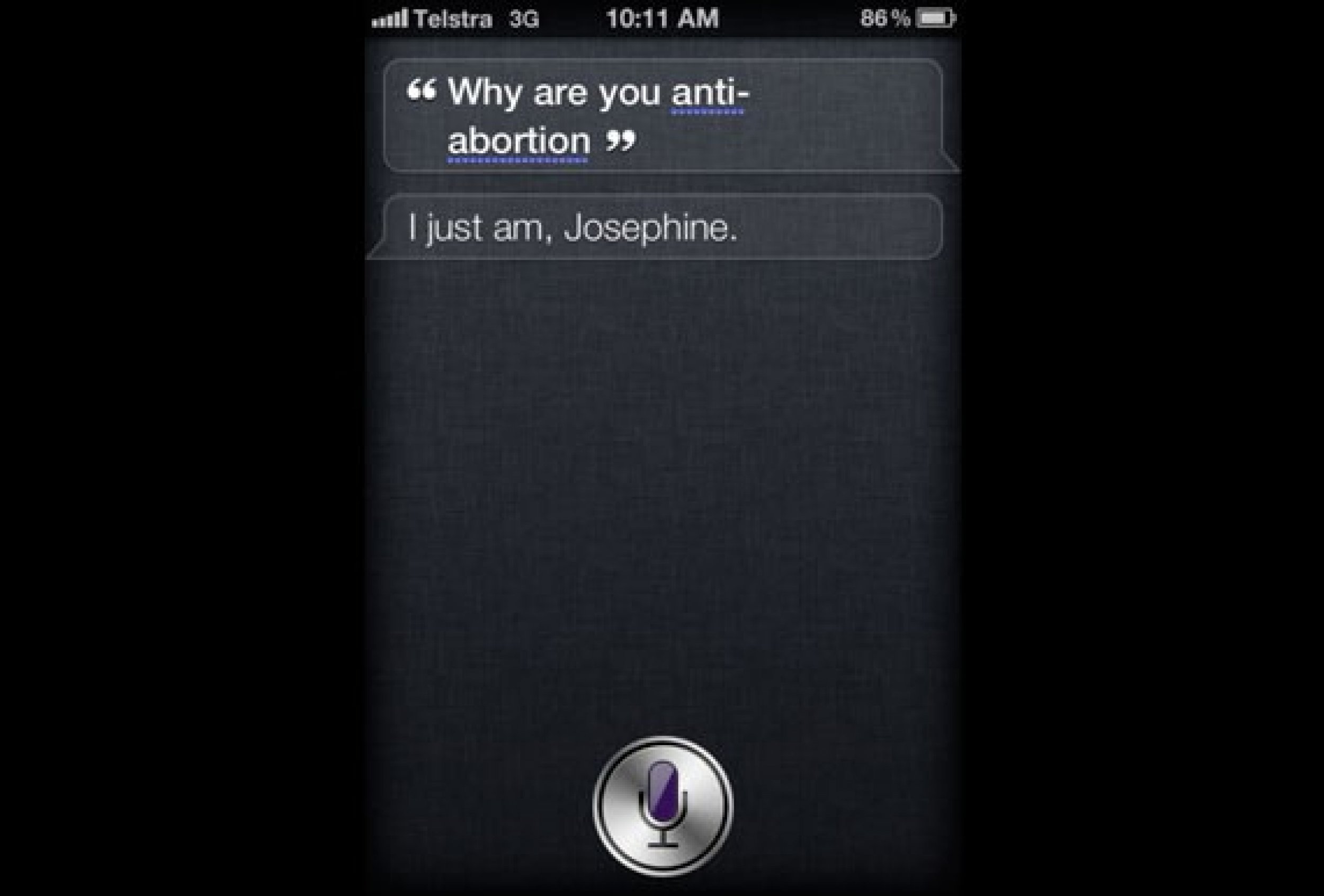 Is Siri on iPhone 4S Anti-Abortion
