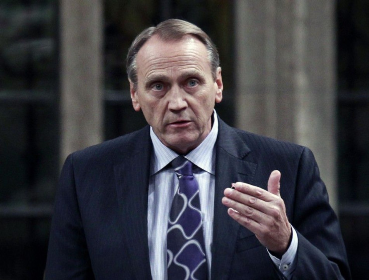 Canada's Aboriginal Affairs Minister Duncan speaks in the House of Commons in Ottawa