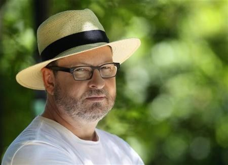Director Lars Von Trier poses during an interview with Reuters in Mougins