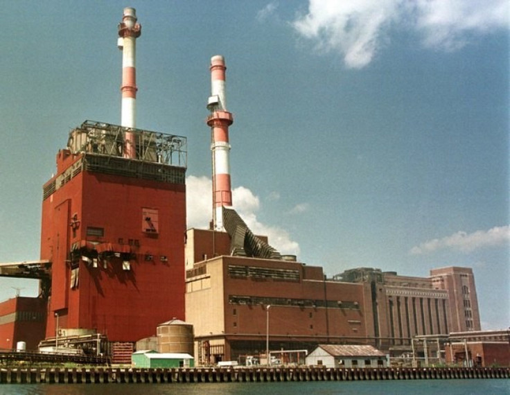 The State Line Station coal-fired electric power plant stands in Hammond, Indiana, July 28.