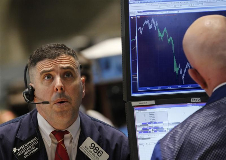 Stephen Guilfoyle of Meridian Equity Partners works on the floor of the New York Stock Exchange