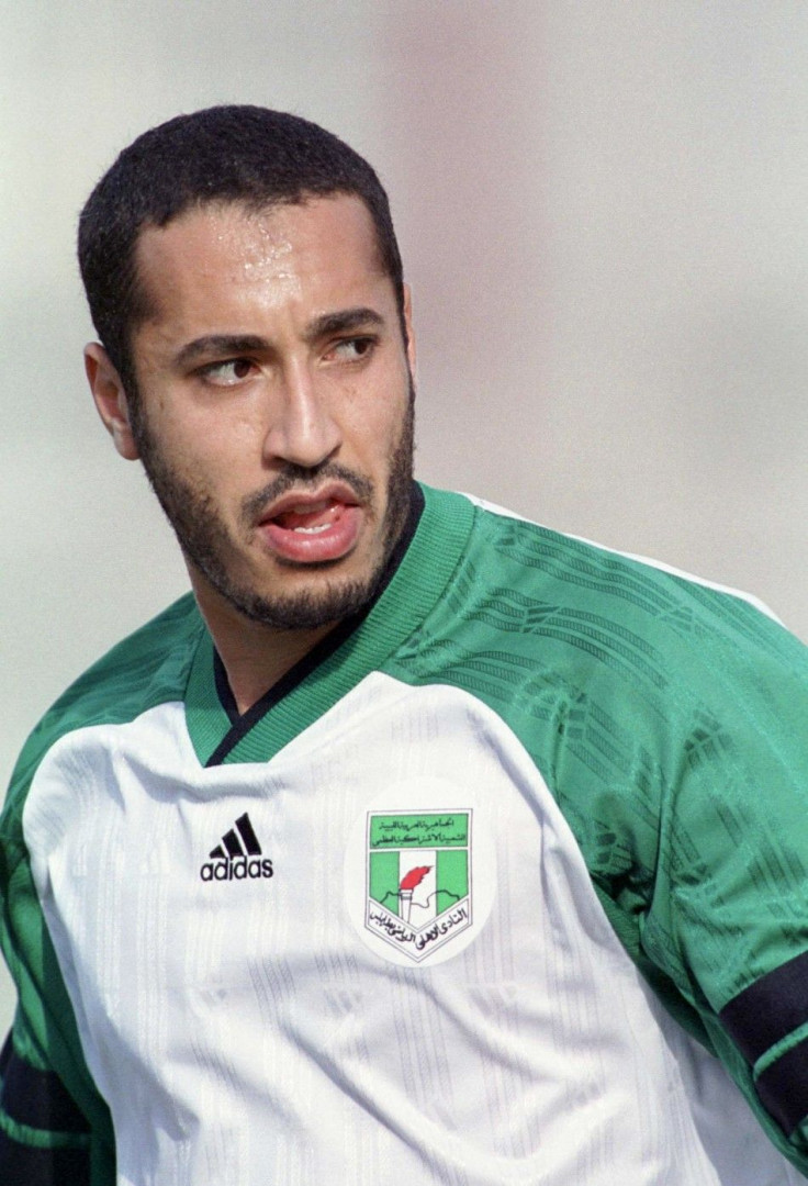 File photo of Saadi Gaddafi, son of Muammar Gaddafi, attending Al-Ahli's training session in Hamrun outside Valletta