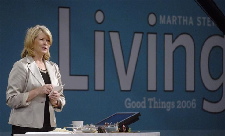 Martha Stewart speaks to the audience at her trade show, called &quot;Good Things&quot;, in New York