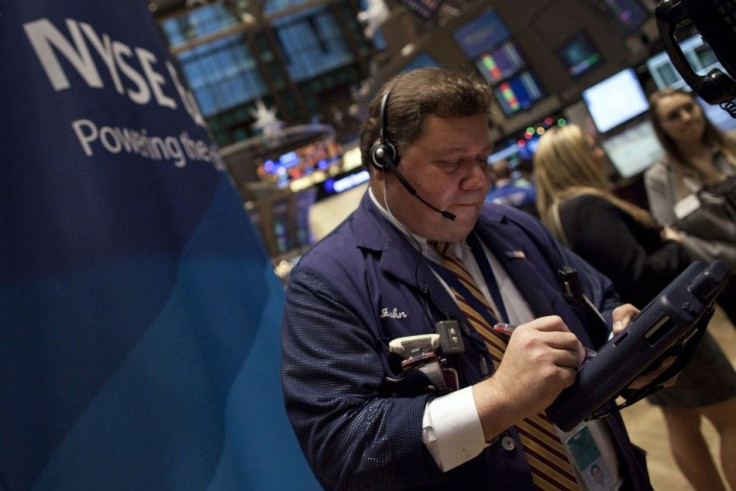 A trader at the NYSE