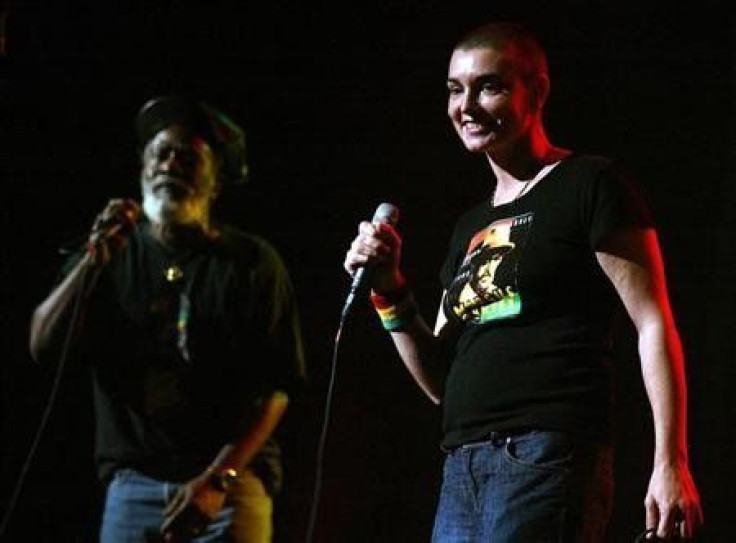 Singer Sinead O&#039;Connor performs with reggae legend Burning Speart at the 5th Annual Jammy Awards in New York