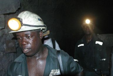 Workers in Abuasi gold mine in Ghana