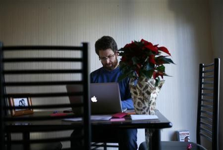 Karel Baloun works on his computer at his home in Lafayette, California, December 2, 2011. Facebook's IPO has been long anticipated, but veterans of other startups that have gone public say the period after could be fraught with new challenges. One s