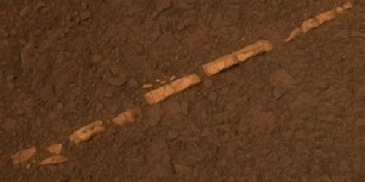 This color view taken November 7, 2011 of a mineral vein called &quot;Homestake&quot; comes from the panoramic camera (Pancam) on NASA&#039;s Mars Exploration Rover Opportunity, and released by NASA December 7, 2011.