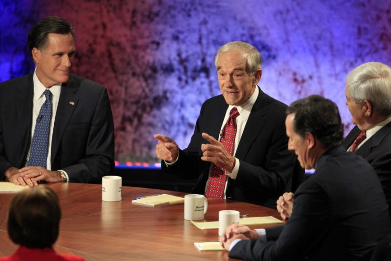 Mitt Romney, Ron Paul, Newt Gingrich