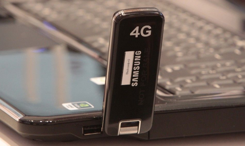 4G LTE USB stick is pictured at Vodafone exhibition stand at CeBIT computer fair in Hanover