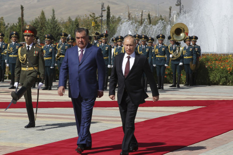 Russia's President Vladimir Putin Meets With Tajikistan's President Imomali Rakhmon in Dushanbe