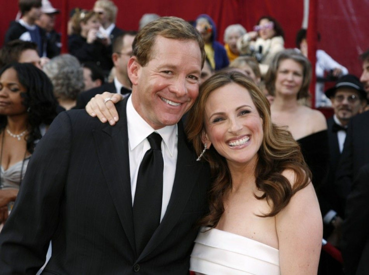 Actors Marlee Matlin and Steve Guttenberg pose as they arrive at the 80th annual Academy Awards in Hollywood