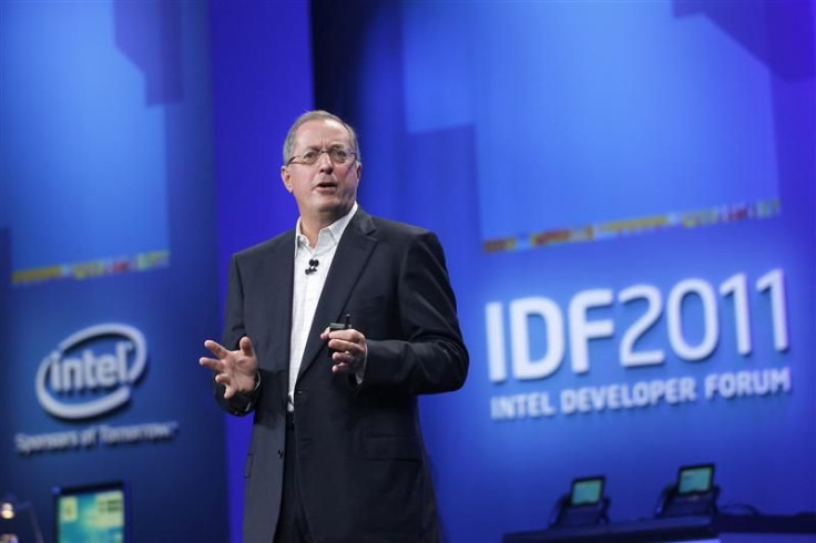 Intel CEO Paul Otellini speaks during his keynote address at the Intel Developers Forum in San Francisco