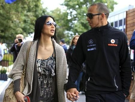 Nicole Scherzinger and Lewis Hamilton
