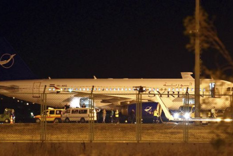 Syrian plane in Turkey