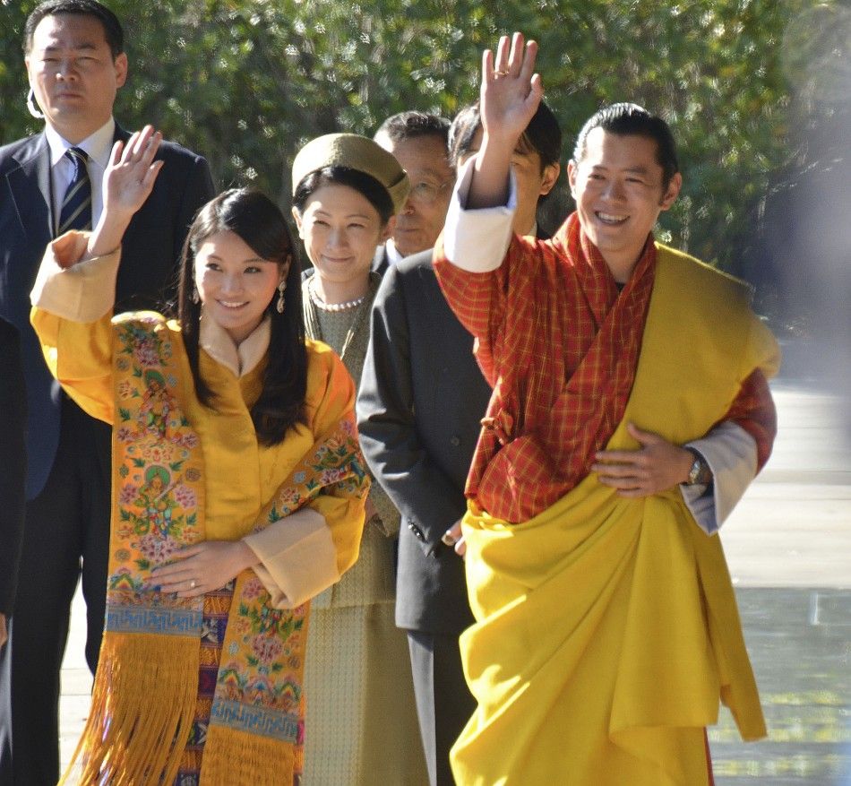 Bhutan039s King Jigme Khesar Namgyel Wangchuck R and Queen Jetsun Pema Wangchuck