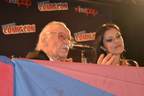 Stan Lee and Adrienne Curry
